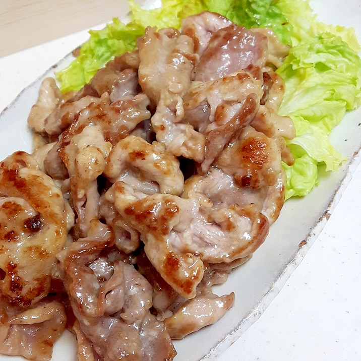 簡単!(^^)豚肉の竜田揚げマヨ醤油炒め♪